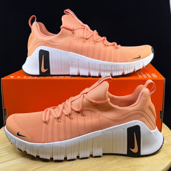 Nike Free Metcon 6 Apricot Agate Black White FJ7127 800 Men's Size 11